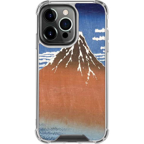 Hokusai Fuji Mountains in clear Weather iPhone 16 Pro Clear Case